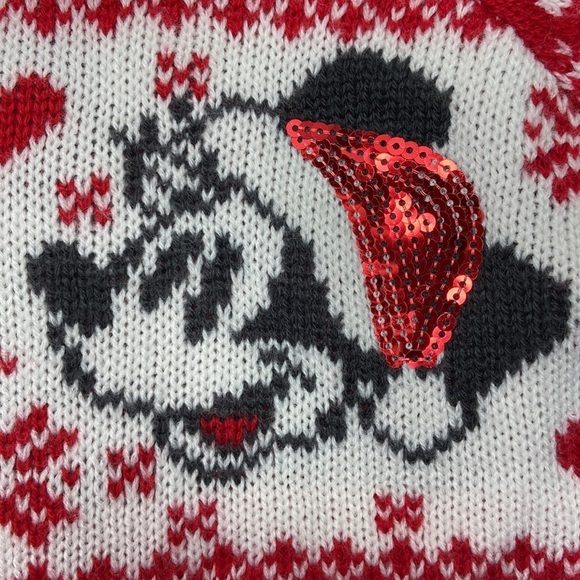 Disney Baby Girls Red Mickey & Minnie Christmas Sweater Size 6-9 Months NWOT - Picture 5 of 15